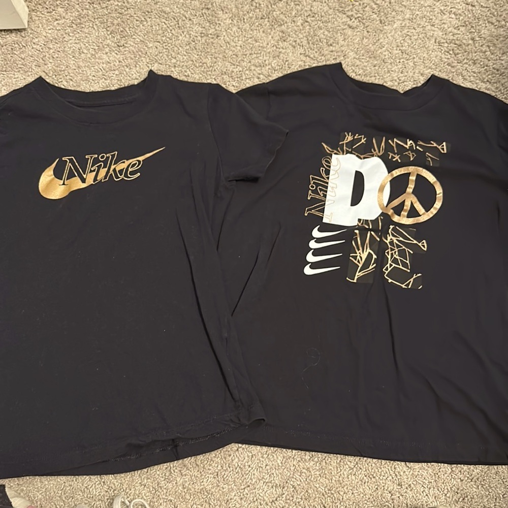 (2) Girls Nike Shirts - Size L